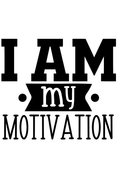 StoryGift Romania Sticker Autocolant 70CM Exterior cu mesajul in limba engleza "I am my motivation" - eu sunt mo