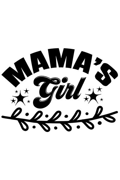 StoryGift Romania Sticker Autocolant 70CM Exterior pentru fata mamei cu text in limba engleza "Mama's girl" , Vi