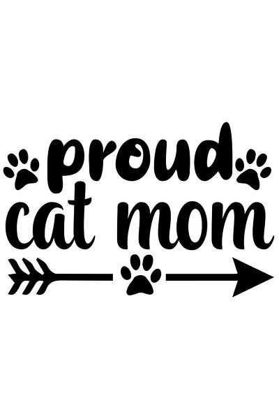StoryGift Romania Sticker Eticheta 40CM Exterior pentru o mama mandra crescatoare de pisici cu mesajul in englez
