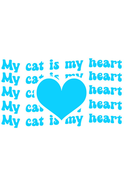 StoryGift Romania Sticker Autocolant 70CM Exterior cu o inimioara si textul "...