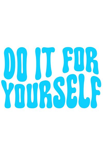 StoryGift Romania Sticker Exterior cu mesajul in limba engleza "Do it for yourself" - fa-o pentru tine , Vin