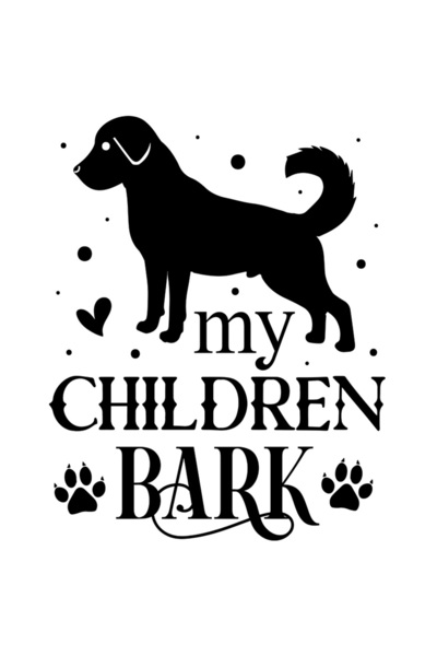 StoryGift Romania Sticker Autocolant 70CM Exterior pentru o mama crescatoare de caini - catel labute , Vinyl Neg