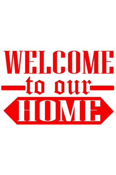 StoryGift Romania Sticker Autocolant 70CM Exterior cu mesaj de intampinare "B...