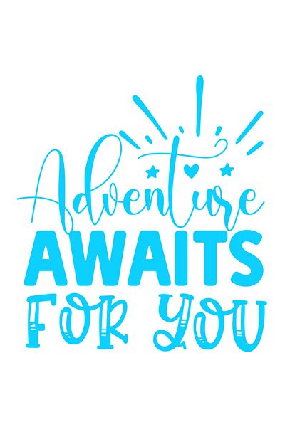 StoryGift Romania Sticker Eticheta 40CM Exterior cu mesajul in limba engleza "Adventure awaits for you" - aventu