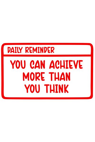 StoryGift Romania Sticker Autocolant 30CM Exterior cu mesaj motivational din care reiese ca poti realiza mai mul