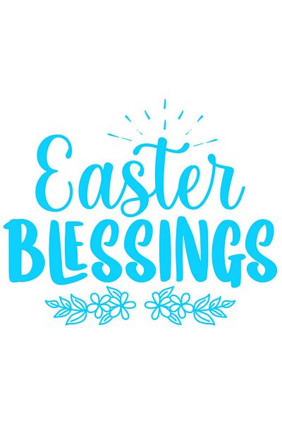 StoryGift Romania Sticker Autocolant 70CM Exterior cu textul "Easter blessings" - binecuvantari de Paste , Vinyl