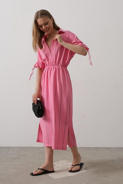 modaserdem Elastic Waist Dress - Pink
