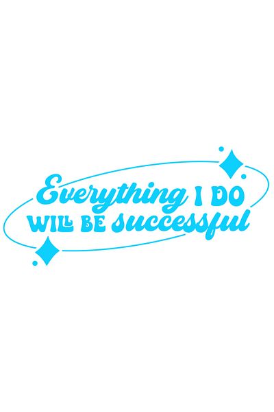 StoryGift Romania Sticker Eticheta 40CM Exterior cu textul "Orice lucru pe care il fac va avea succes" , Vinyl A
