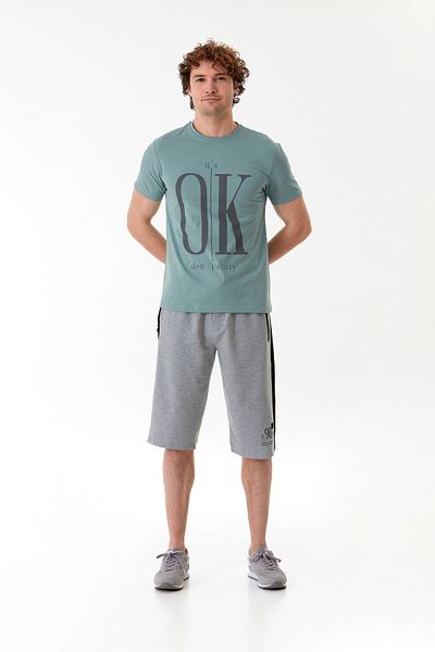 Fulla Moda It`S Ok Printed Crew Neck T-Shirt