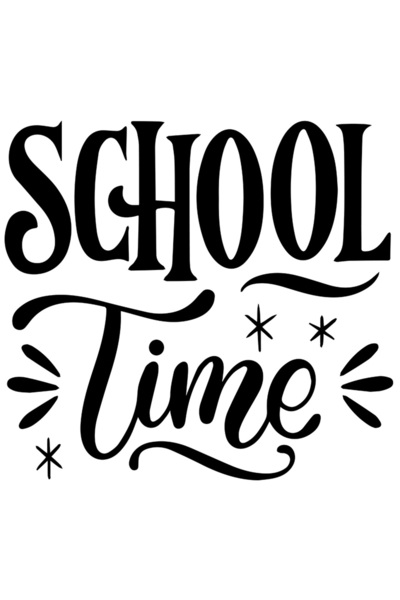 StoryGift Romania Sticker Autocolant 70CM Exterior pentru cei care incep scoala cu mesajul "E timpul pentru scoa