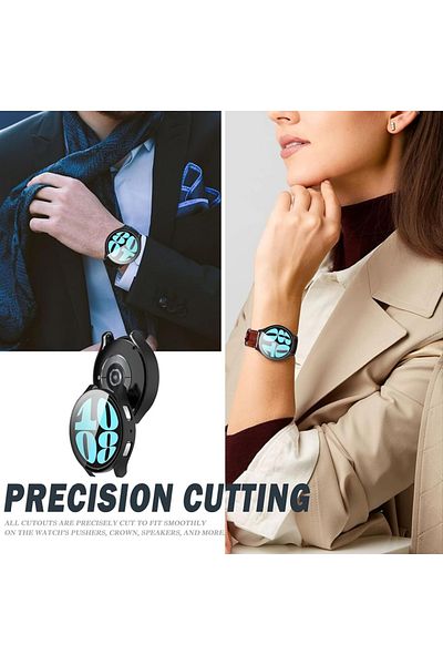 SKYDDAR INNOVATION 360° Ultra-thin Shockproof Protective Case For Samsung Galaxy Watch6 44mm, Full Screen - Transparent