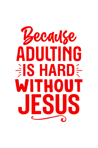 StoryGift Romania Sticker Adeziv 90CM Exterior cu mesaj din care reiese ca maturizarea este grea fara Iisus - cr