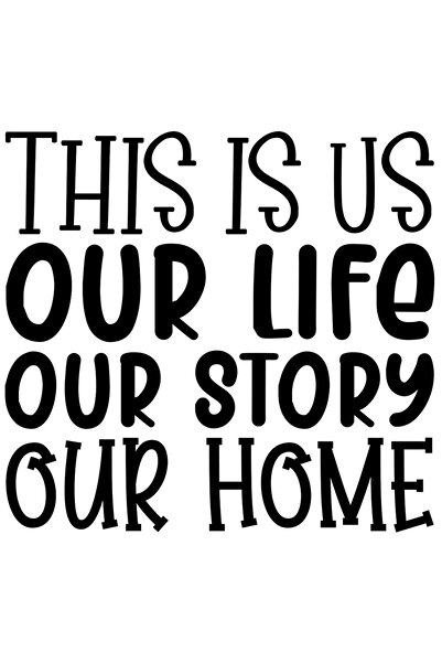 StoryGift Romania Sticker Autocolant 30CM Exterior cu textul "This is us, our...