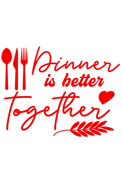 StoryGift Romania Sticker Adeziv 90CM Exterior cu inima si tacamuri cu mesaju...