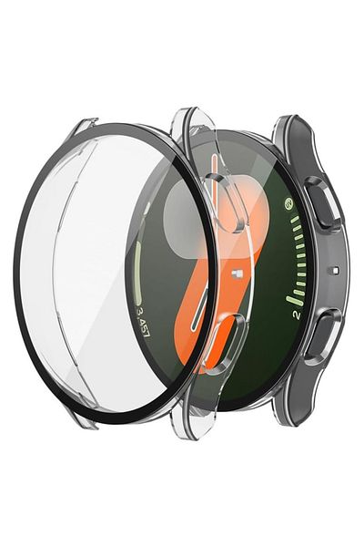 SKYDDAR INNOVATION 360° Ultra-thin Shockproof Protective Case For Samsung Galaxy Watch7 40mm, Full Screen - Transparent