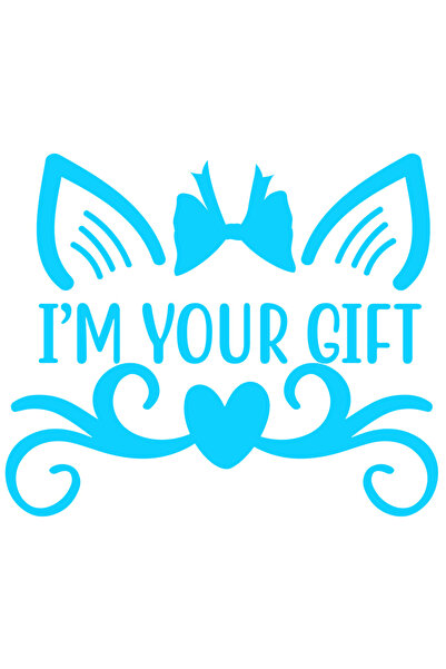 StoryGift Romania Sticker Eticheta 40CM Exterior cu inimioare si textul in en...