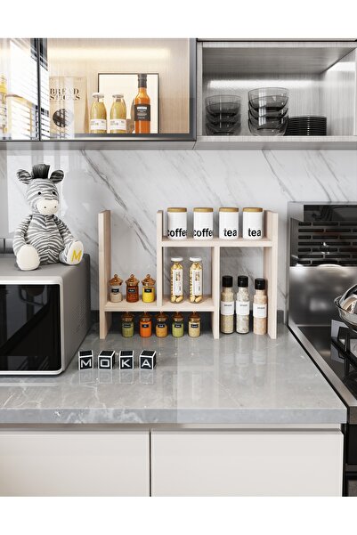 MOKA Mutfak Tezgah Üstü Organizer Baharatlık Standı SOFYA