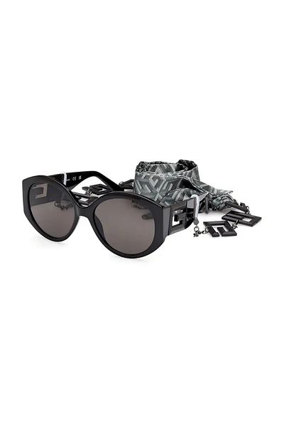 Guess Ochelari de soare pentru femei GU7917 01A, Plastic, Negru, 56 mm