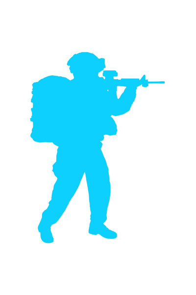 StoryGift Romania Sticker Autocolant 70CM Exterior cu un soldat care tinteste...