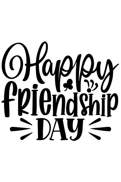 StoryGift Romania Sticker Autocolant 30CM Exterior cu urarea in engleza "Happy friendship day" - zi fericita a p
