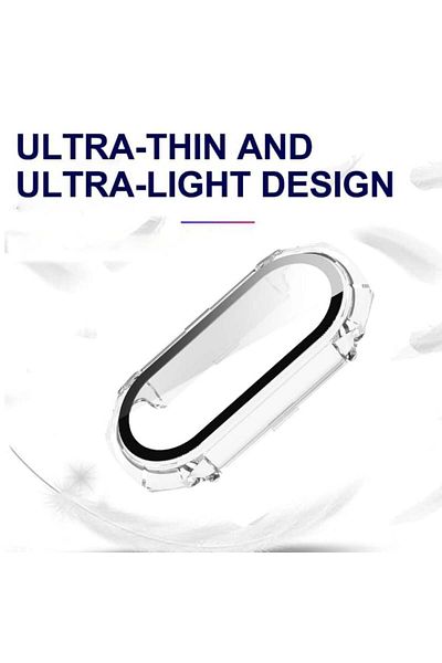 SKYDDAR INNOVATION 360° Ultra-Thin Anti-Shock Protective Case for Xiaomi Mi Band 9 / 9 NFC, Full Screen - Transparent