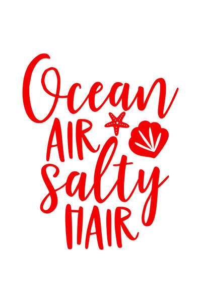 StoryGift Romania Sticker Eticheta 50CM Exterior cu textul "Ocean air, salty ...