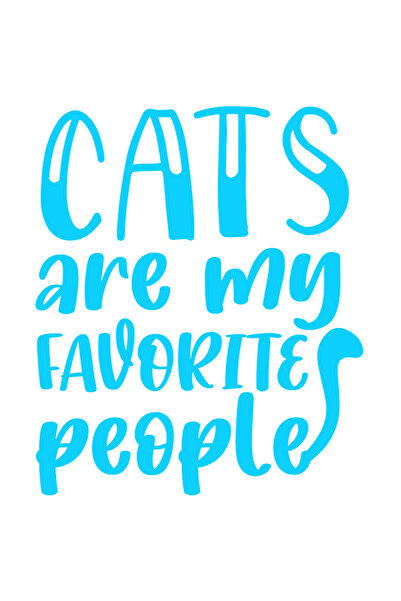 StoryGift Romania Sticker Exterior pentru iubitorii de pisici cu mesajul in engleza "Cats are my favorite pe