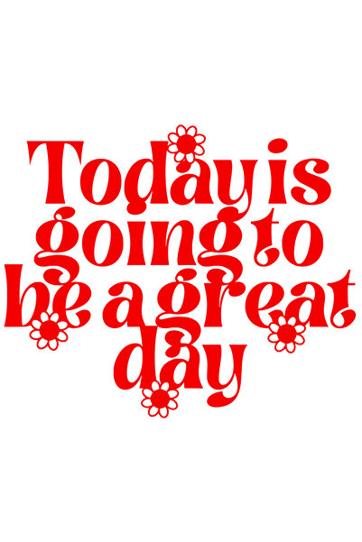 StoryGift Romania Sticker Autocolant 30CM Exterior cu floricele si mesajul "Z...