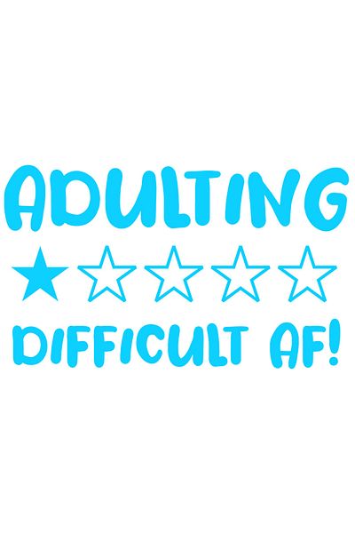 StoryGift Romania Sticker Exterior pentru cei care considera ca e prea dificil sa fie adulti , Vinyl Albastr