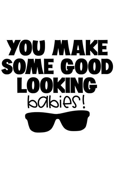 StoryGift Romania Sticker Autocolant 30CM Exterior cu ochelari de soare si mesajul "You make some good looking b