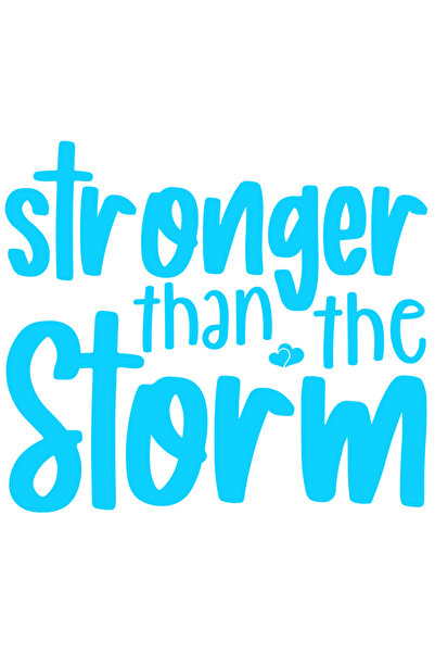 StoryGift Romania Sticker Eticheta 40CM Exterior cu mesajul "Stronger than th...