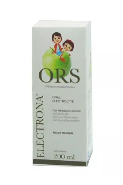 ELECTRONA Ors Oral Electrolyte 200Ml, Apple Flavour