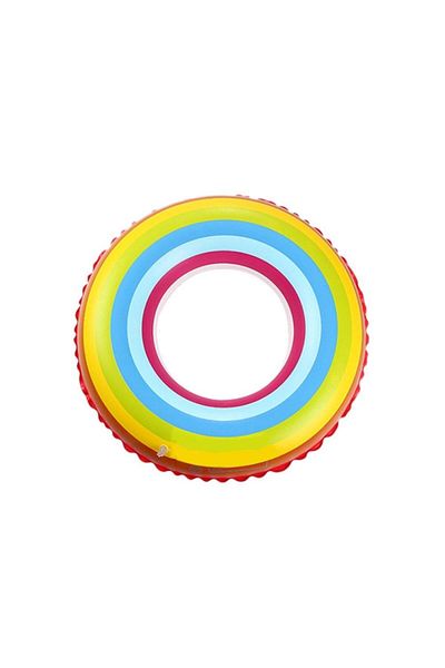 Generic Inflatable rainbow swim ring