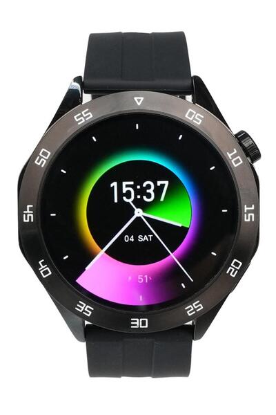 LOGIA Ht04 Akıllı Saat Siyah Silikon Kordon Çinko Alaşım Kasa