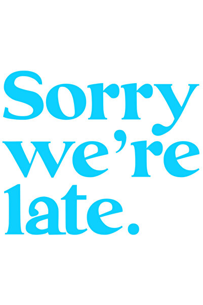 StoryGift Romania Sticker Eticheta 40CM Exterior cu mesajul in engleza "Sorry...