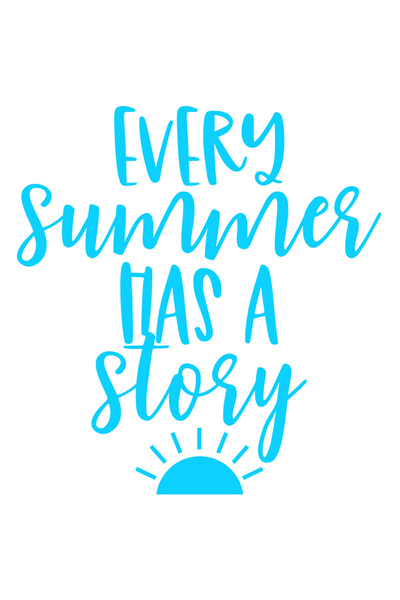 StoryGift Romania Sticker Exterior cu mesajul "Every summer has a story" - fiecare vara are o poveste , Viny