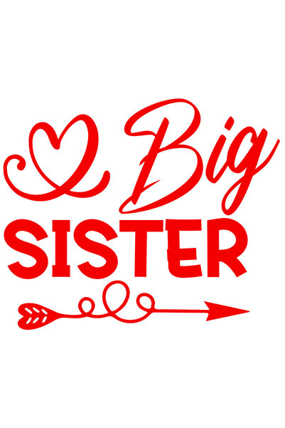 StoryGift Romania Sticker Autocolant 70CM Exterior cu inimioara pentru o sora...