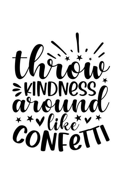 StoryGift Romania Sticker Autocolant 30CM Exterior cu inimioare si stelute cu mesajul "Throw kindness around lik