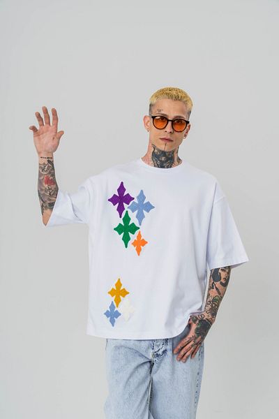 go gang own Μπλουζάκι με λεπτομέρεια κεντήματος Macrame