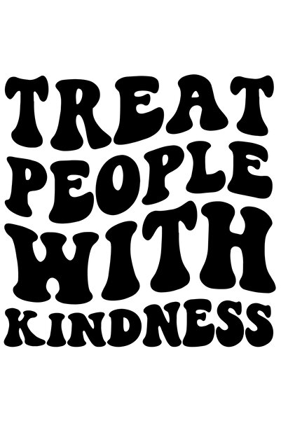 StoryGift Romania Sticker Autocolant 30CM Exterior cu text motivational care te indeamna sa tratezi oamenii din