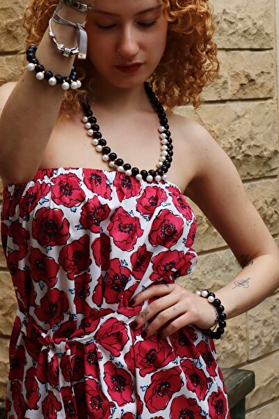 BANDİ Bandi Straplez Poplin Elbise