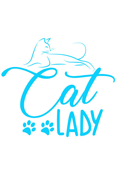 StoryGift Romania Sticker Autocolant 30CM Exterior pentru o doamna crescatoare de pisici - afectiune feline , Vi