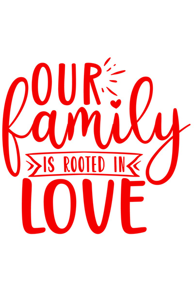 StoryGift Romania Sticker Adeziv 90CM Exterior cu mesajul "Familia noastra es...