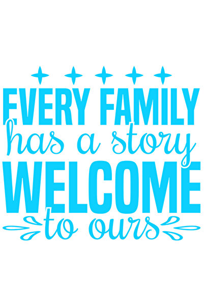 StoryGift Romania Sticker Adeziv 90CM Exterior cu stelute si textul "Every fa...