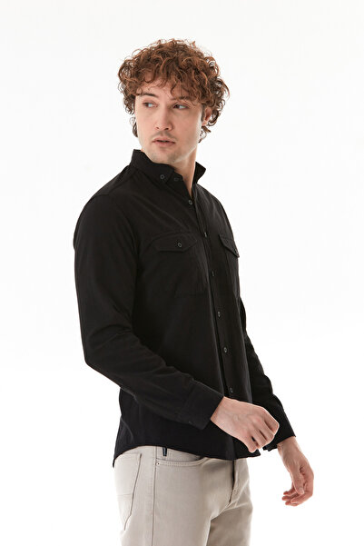 Fulla Moda Basic Double Pocket Shirt
