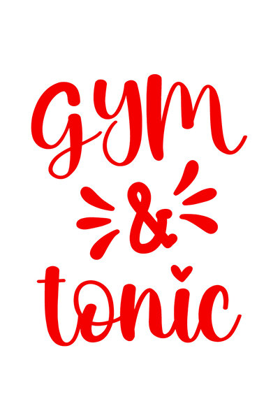 StoryGift Romania Sticker Autocolant 30CM Exterior pentru pasionatii de sala cu textul in limba engleza "Gym & t