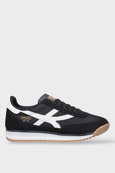 Liger Γυναικεία Αθλητικά Παπούτσια Casual Denier Fabric ΜΑΥΡΟ - ΛΕΥΚΟ