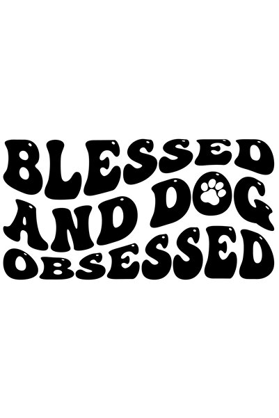 StoryGift Romania Sticker Eticheta 40CM Exterior pentru cei obsedati de caini - binecuvantati , Vinyl Negru, 40 cm