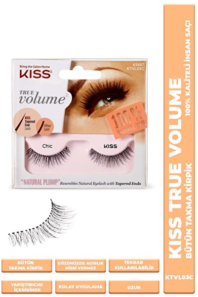 Kiss Bütün Takma Kirpik %100 Insan Saçı