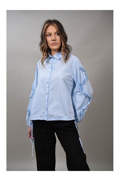 Acqua & Limone CAMASA CU SNUR IN TALIE SABINA TALIE UNICA Baby Blue